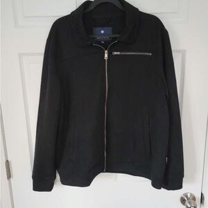 Ben Sherman Black Zip-Up Knit Jacket